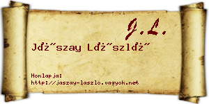 Jászay László névjegykártya